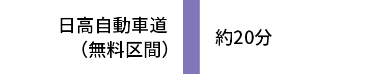 日高自動車道沼の橋（無料区間） 約10分